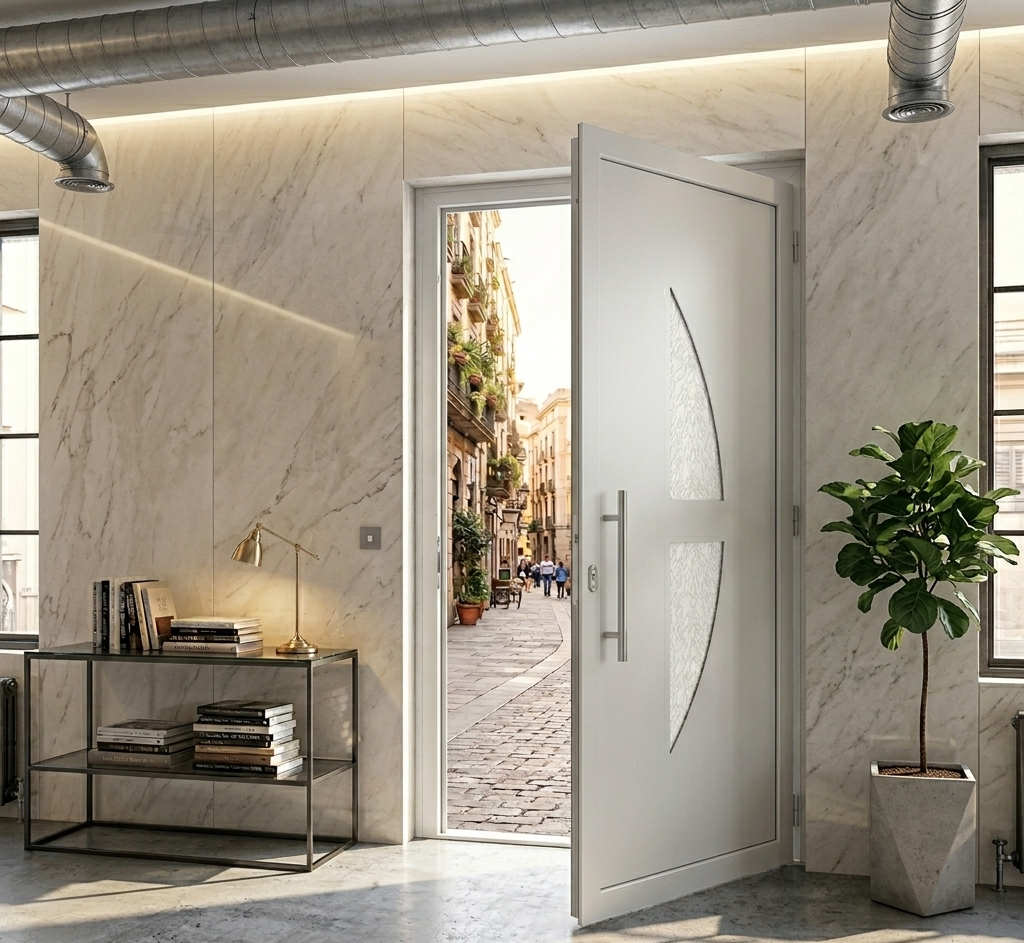 Porte d'entrée en ALU SIMPLEX 8132