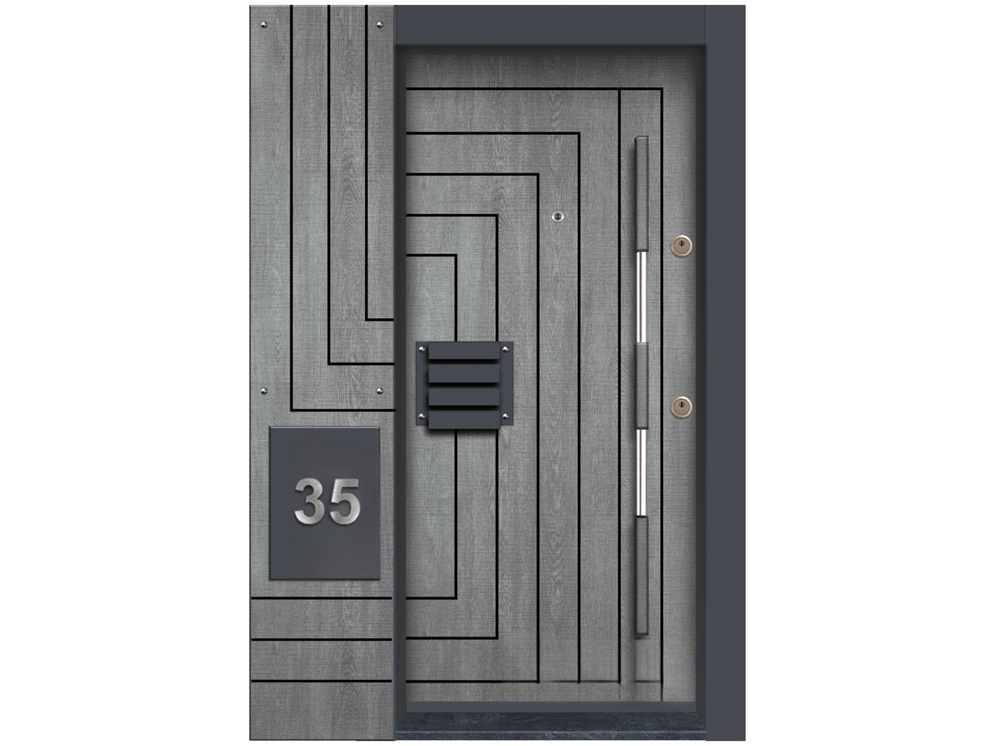 Porte d'entrée blindée PRKD LUX - STR19 SYN