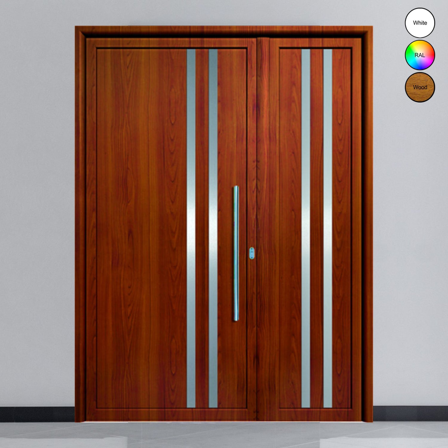Portes d'entrée en aluminium Inox Collection