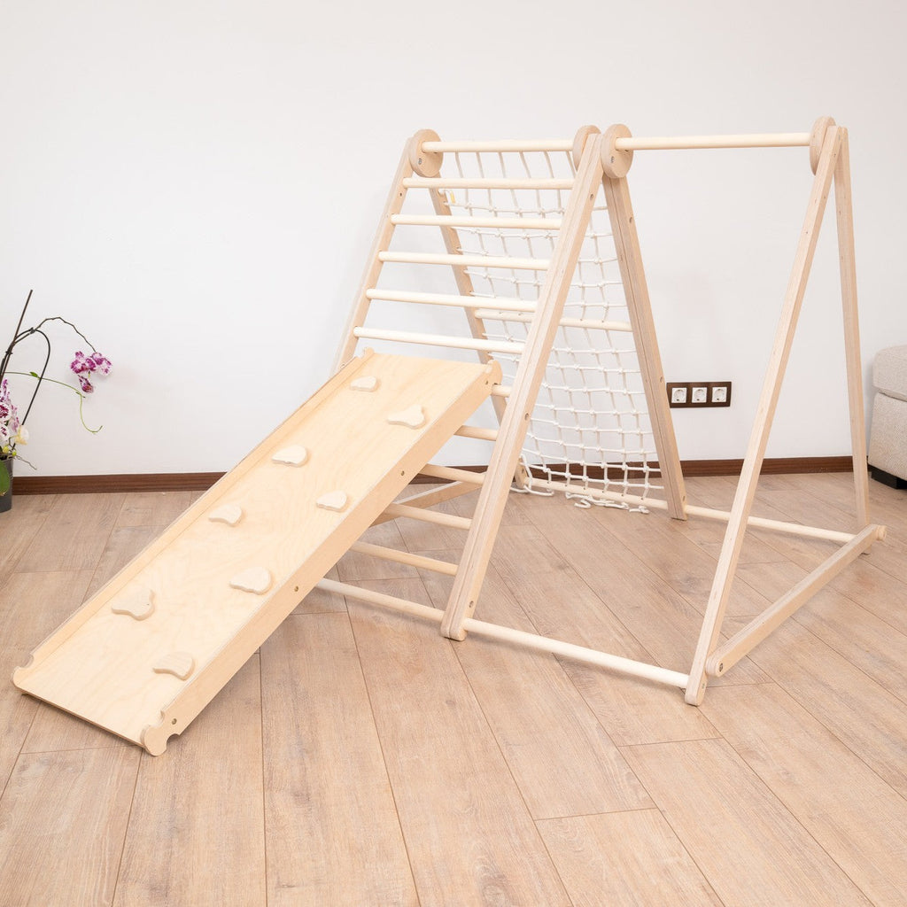 124_Aire de jeux Montessori en bois, pliable – usage intérieur