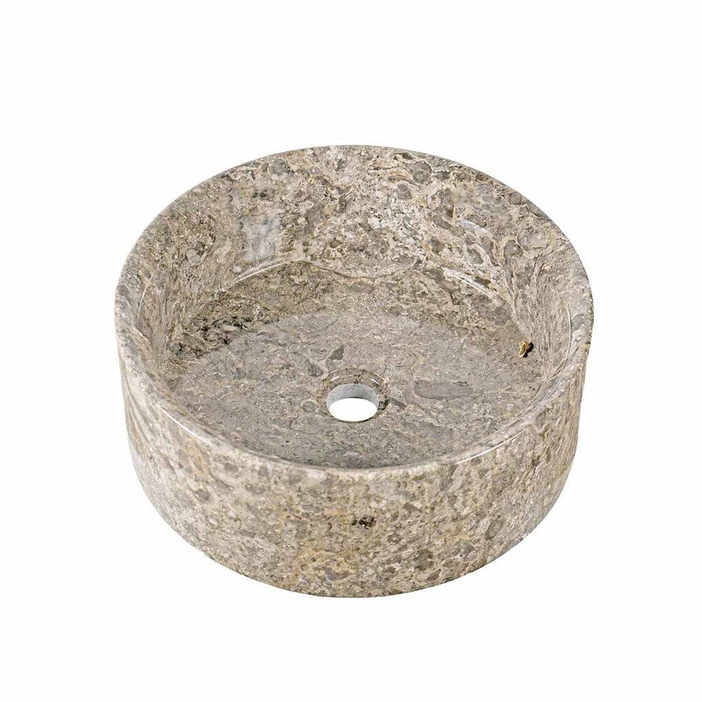 Vasque ronde à poser en marbre naturel DRUM