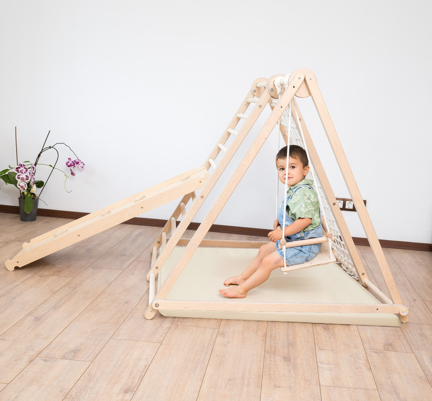 115_Aire de jeux intérieure Montessori pliable en bois