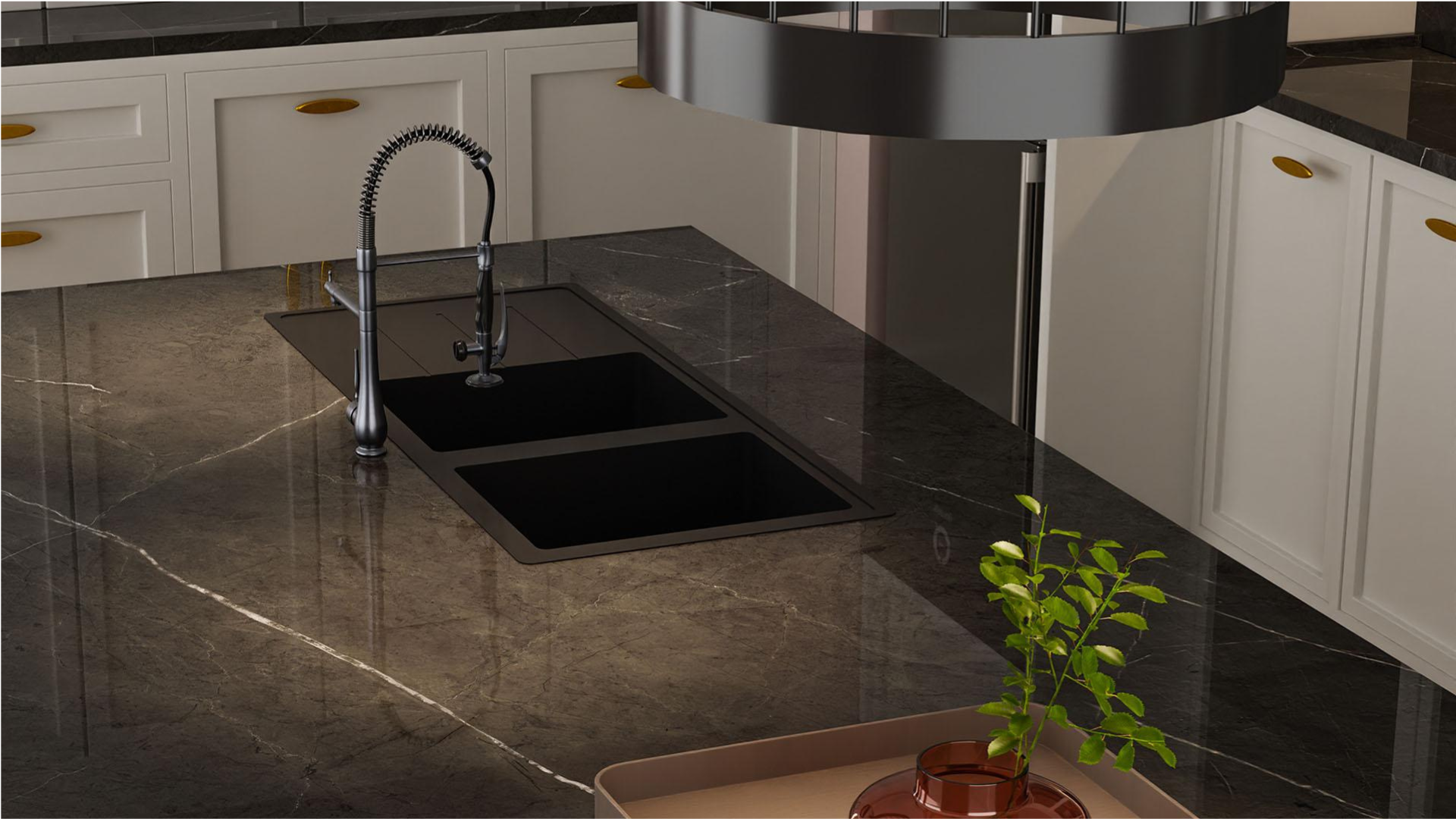 Plan de travail Pietra Grey – Gris foncé effet pierre