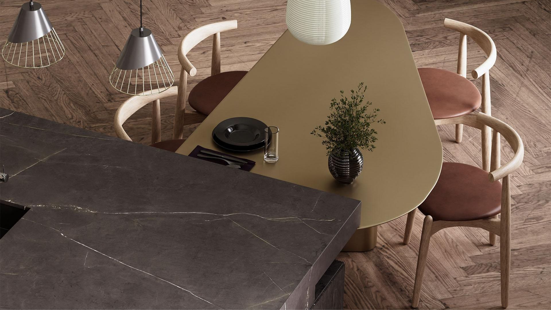 Plan de travail Pietra Grey – Gris foncé effet pierre