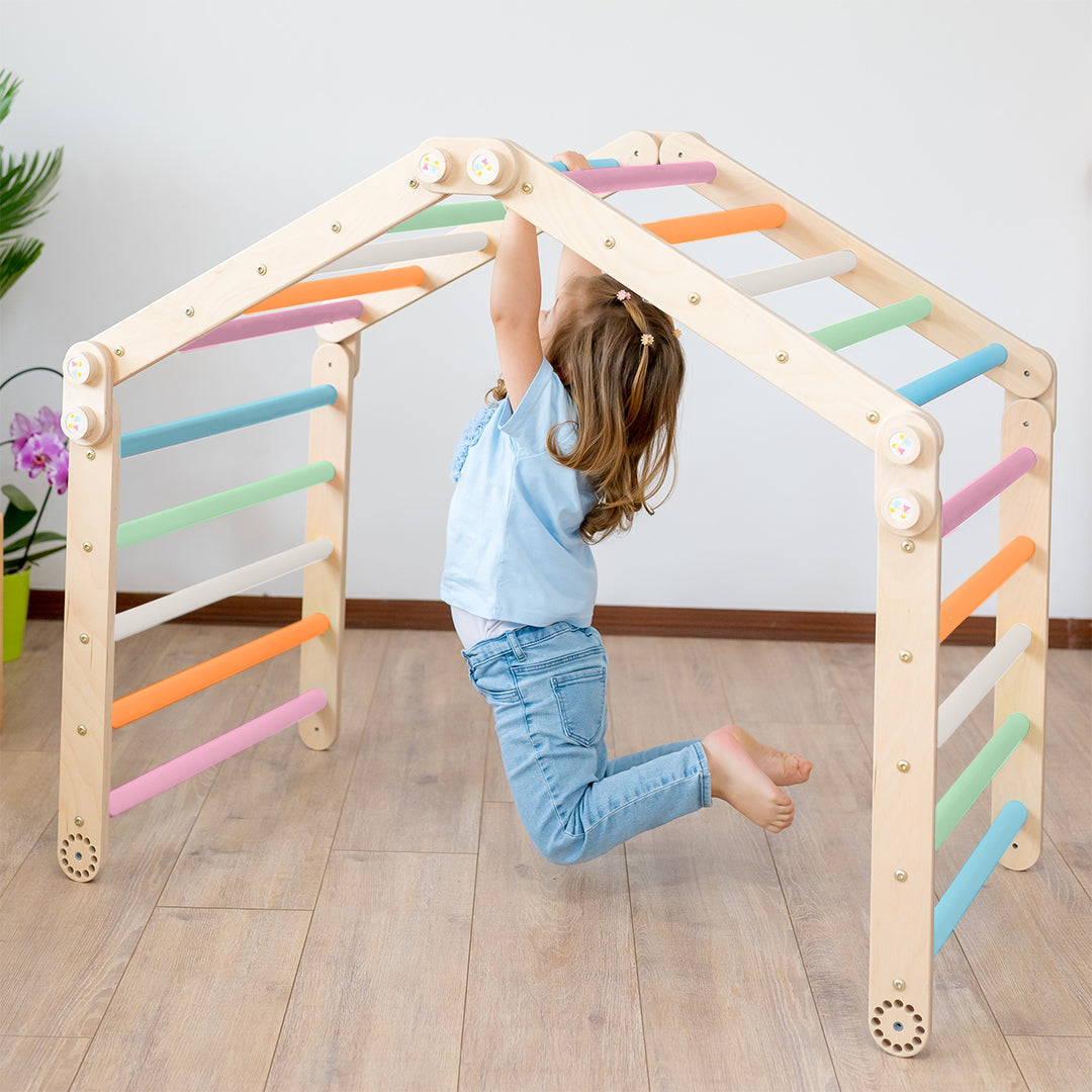 105_Ensemble de motricité Pikler modulable : 4 modules + rampe réversible