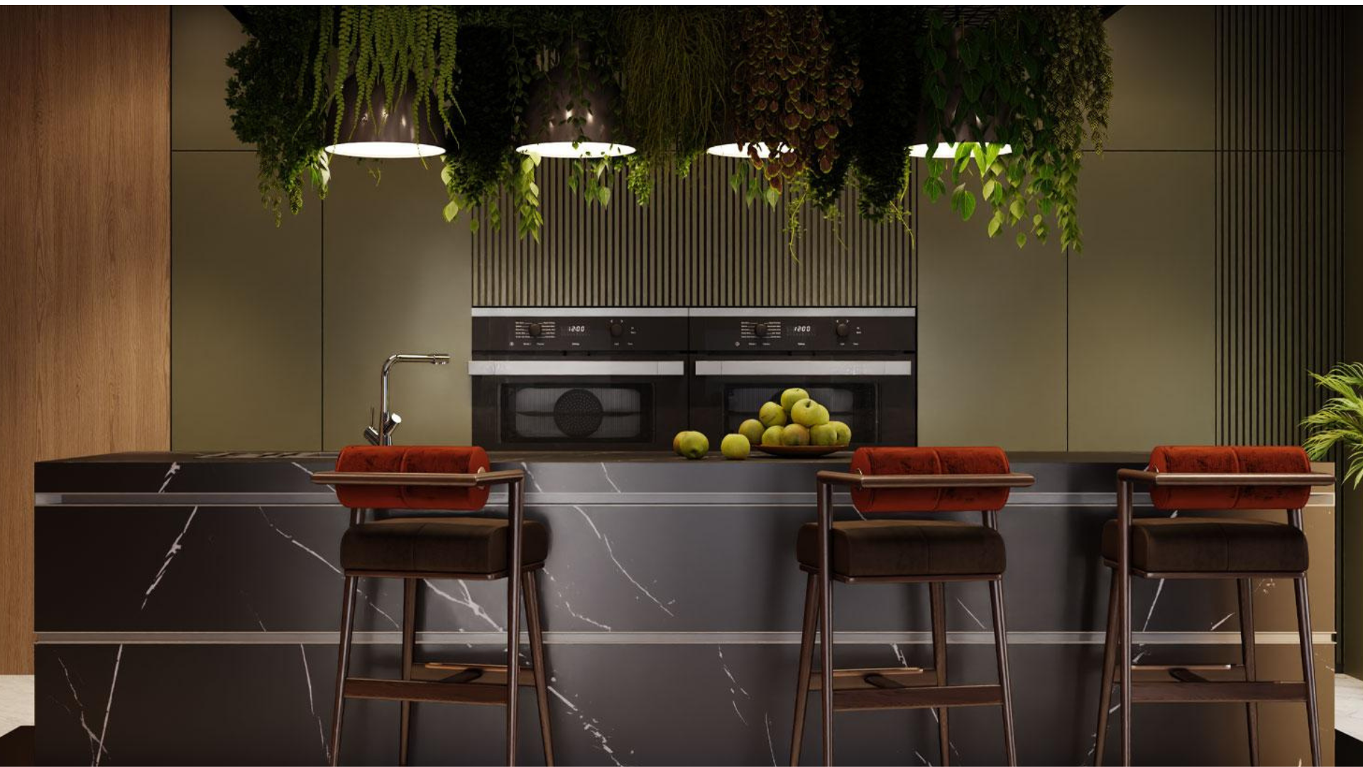 Plan de travail Nero Marquina noir effet marbre