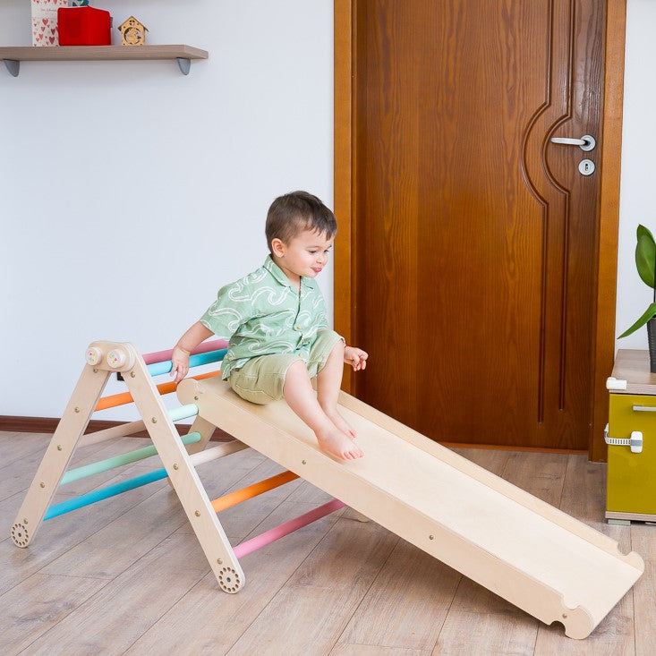 144_Rampe double face 2-en-1 : face escalade + face toboggan