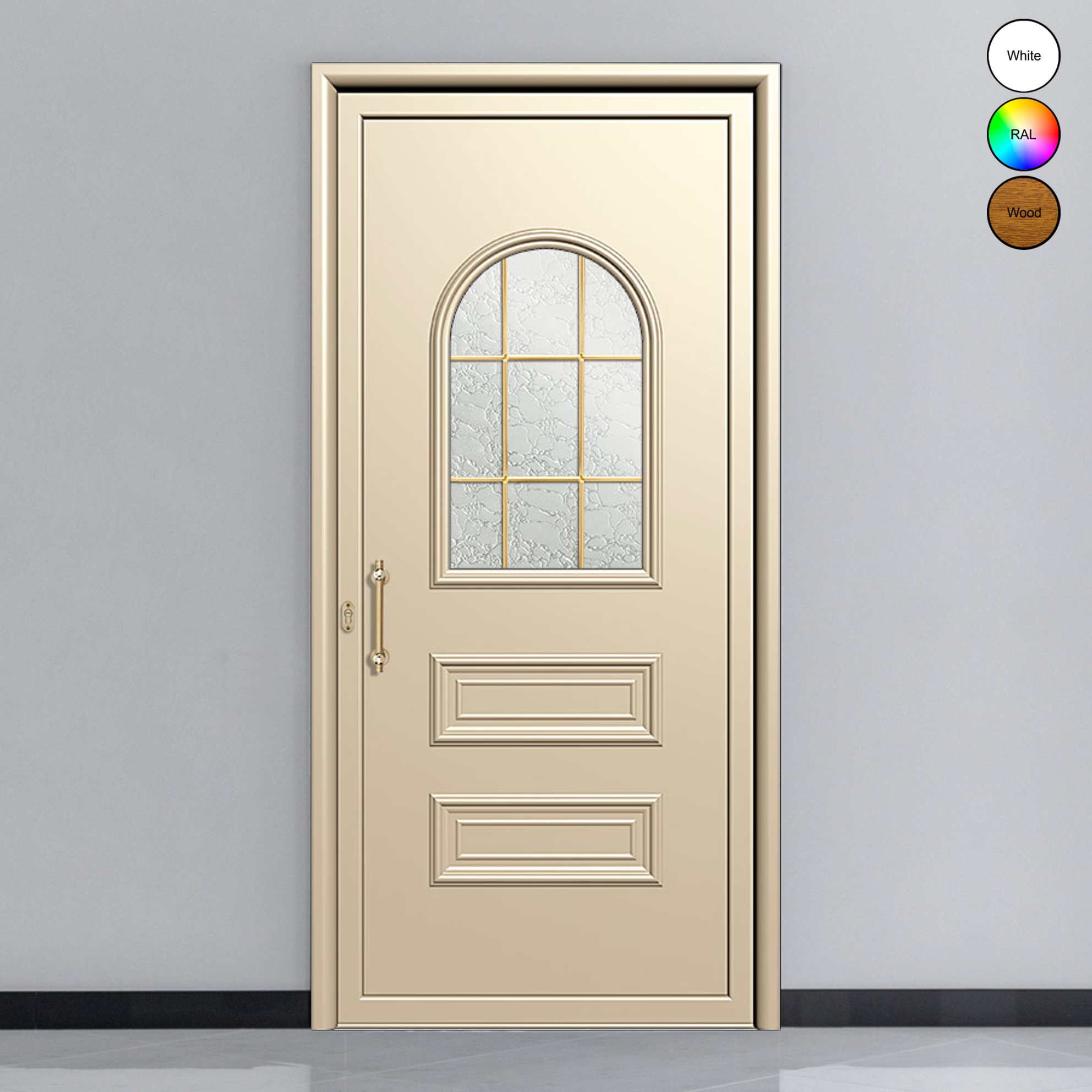 Porte d'entrée en aluminium CLASSIC DESIGN 2304