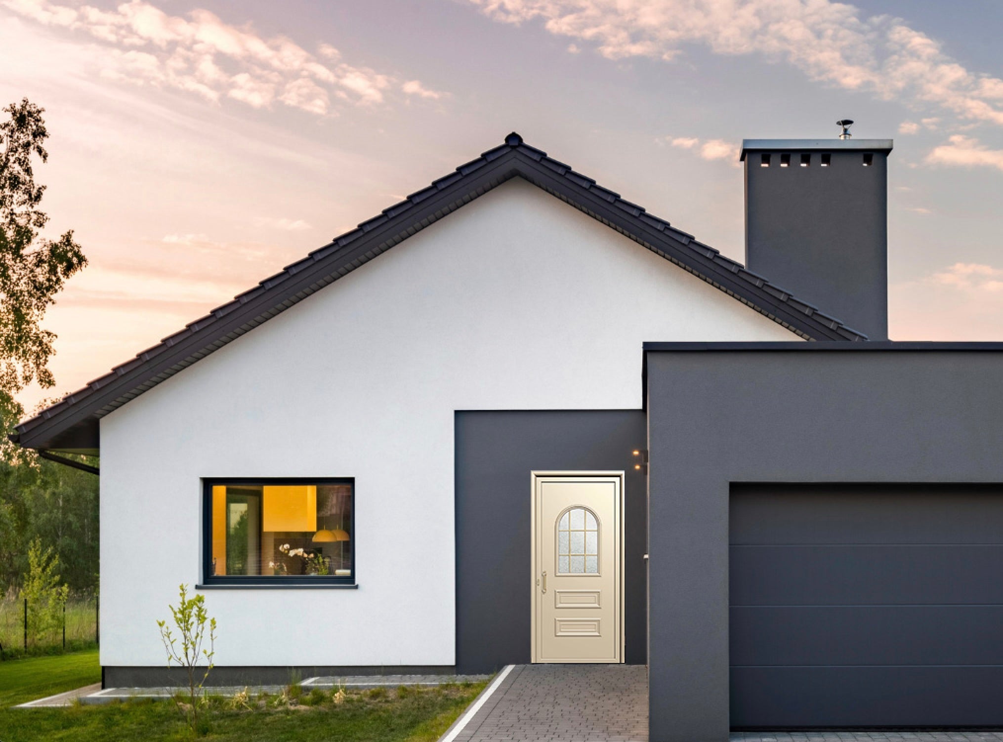 Porte d'entrée en aluminium CLASSIC DESIGN 2304