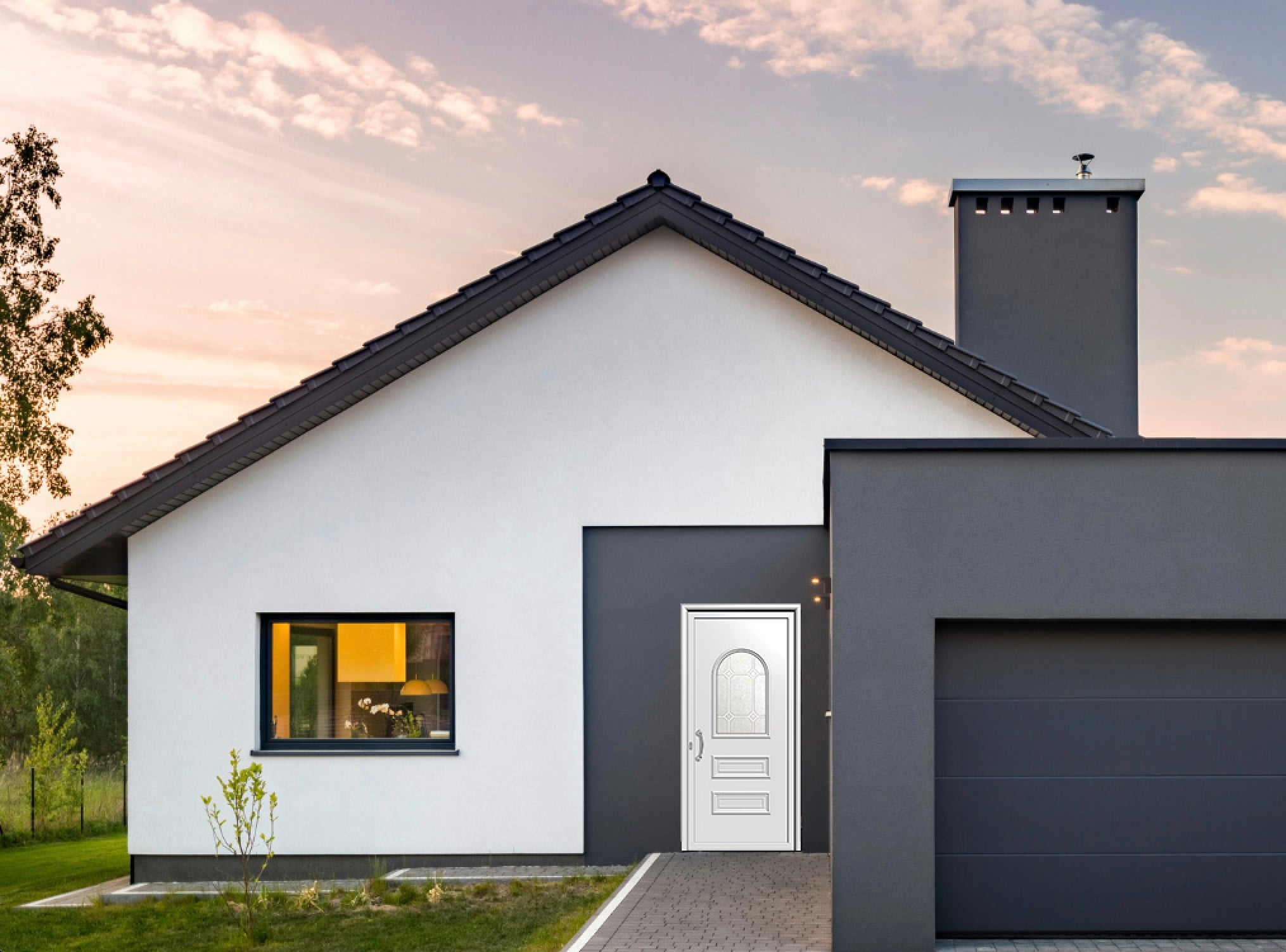 Porte d'entrée en aluminium CLASSIC DESIGN 2306