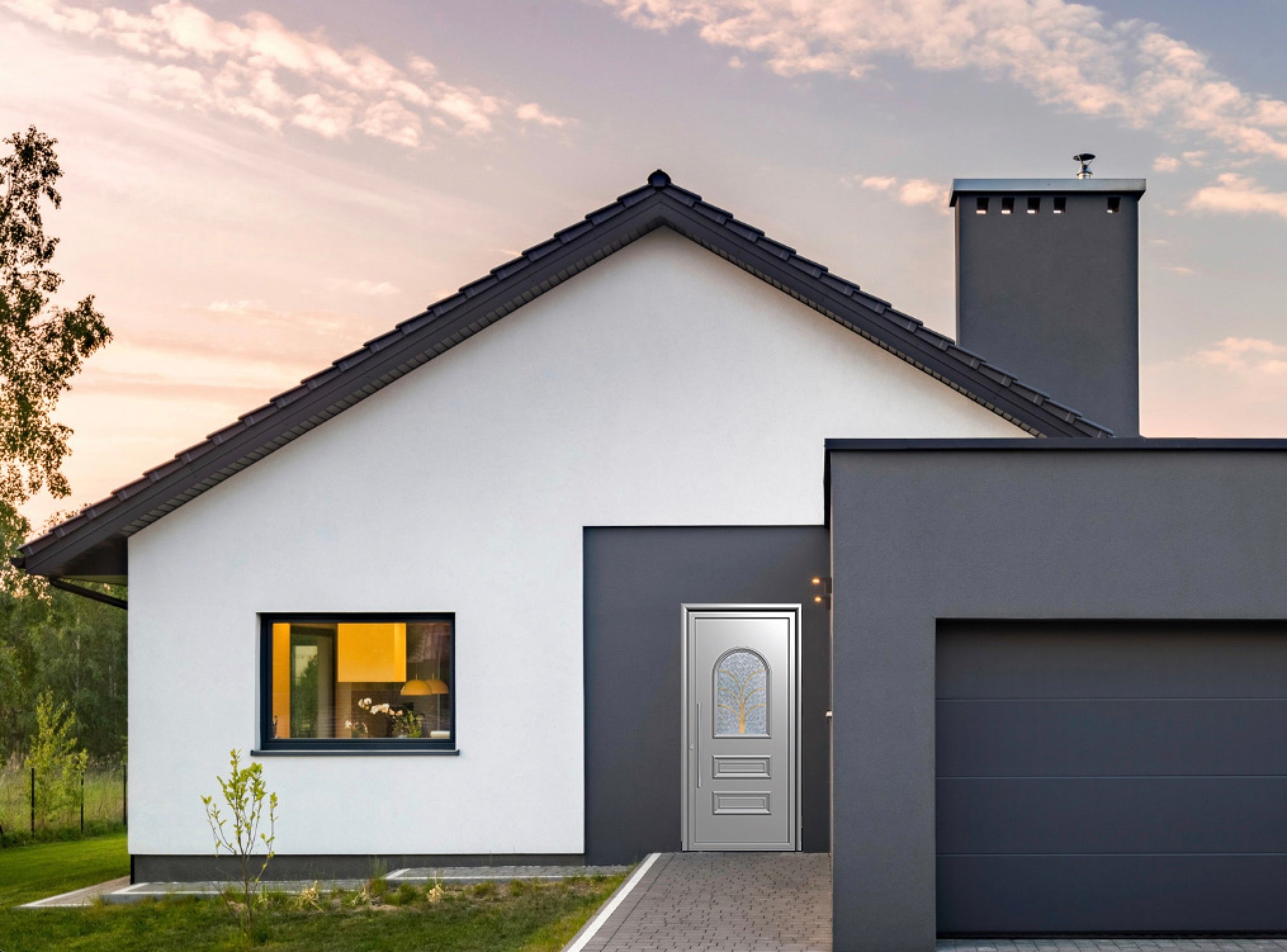 Porte d'entrée en aluminium CLASSIC DESIGN 2307