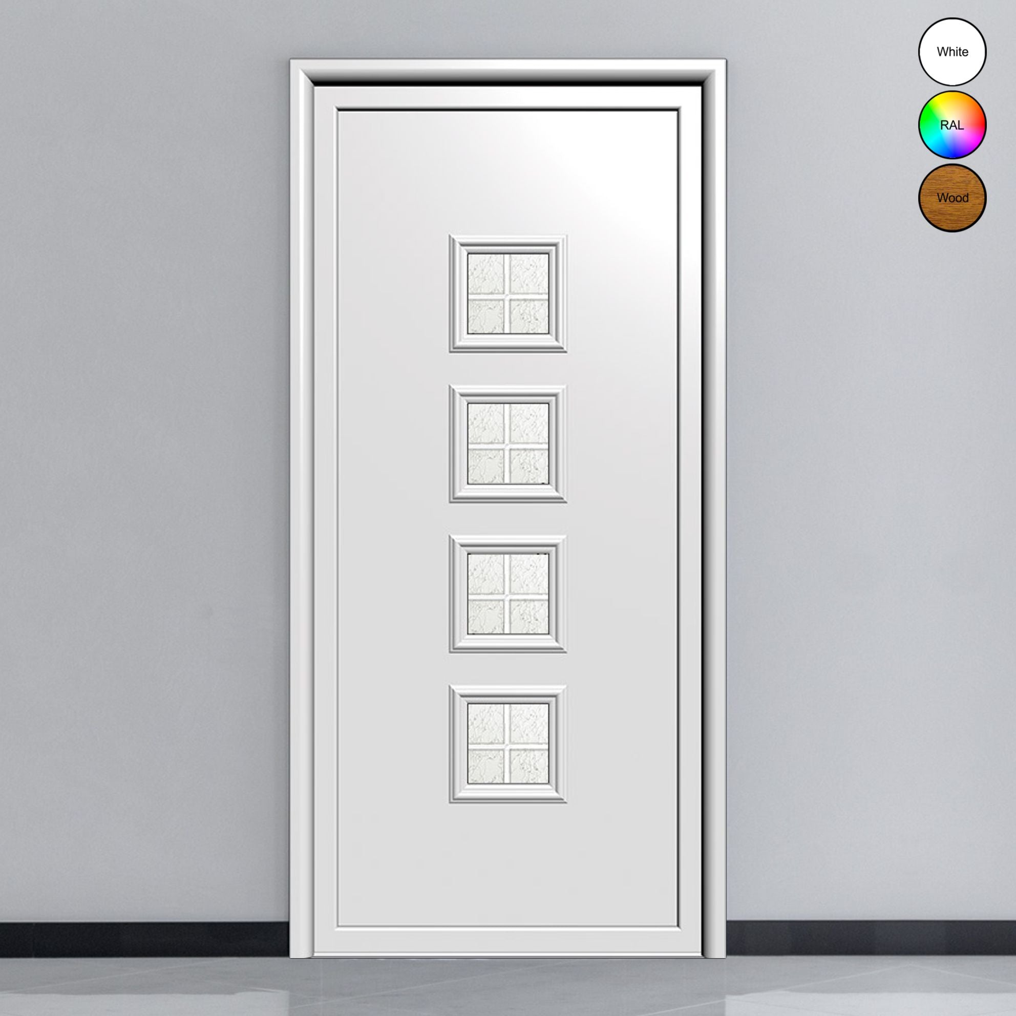 Porte d'entrée en aluminium CLASSIC DESIGN 3106