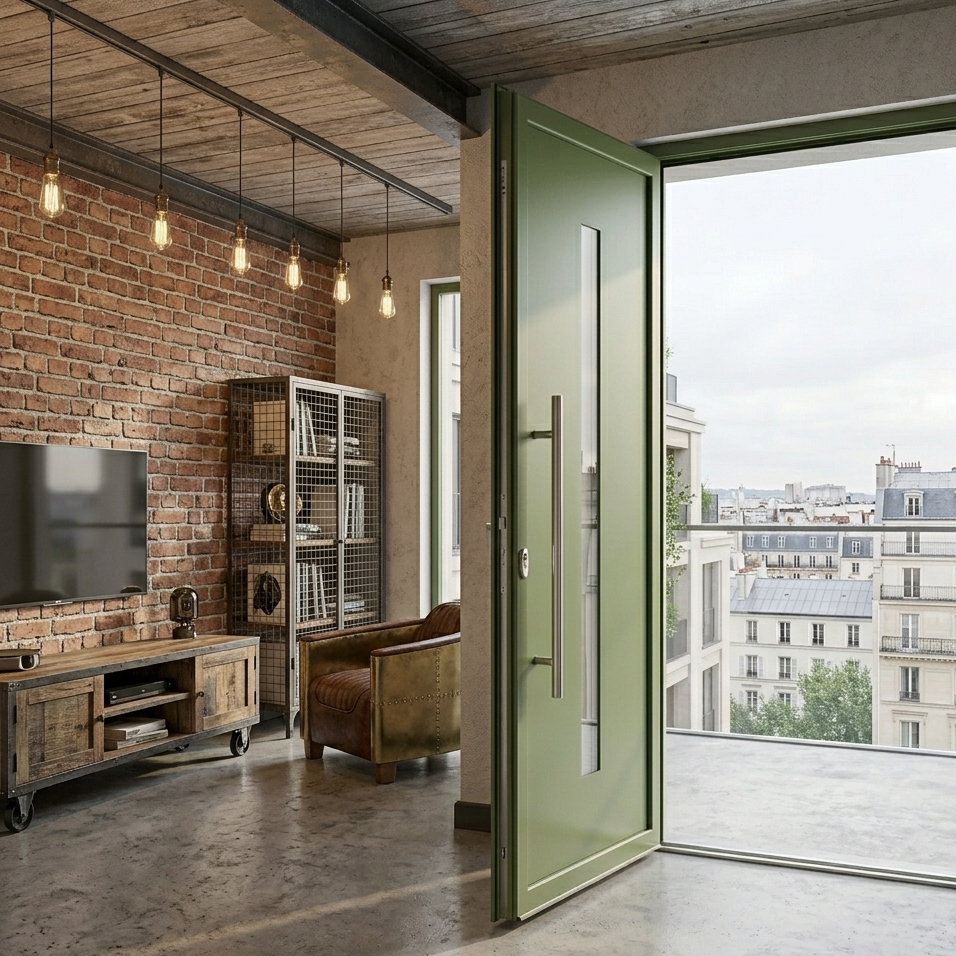 Porte d'entrée en ALU SIMPLEX 8011-0