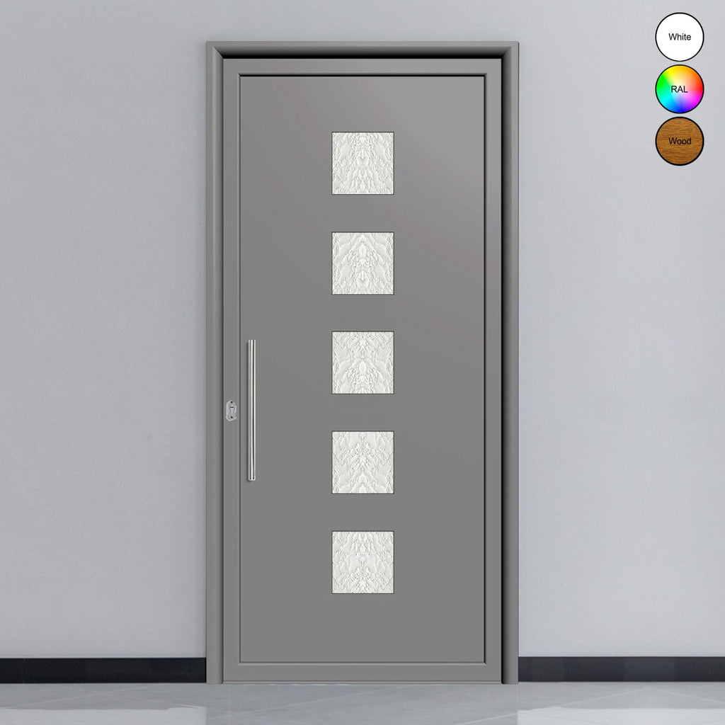 Porte d'entrée en aluminium SIMPLEX 8012-1