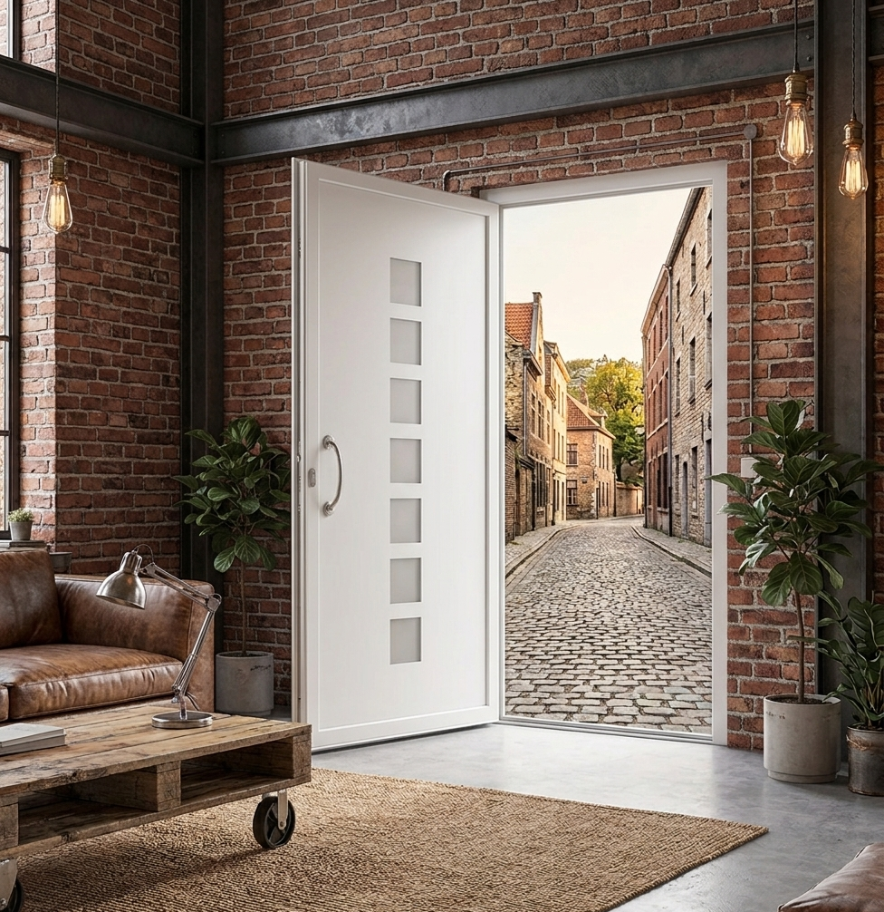 Porte d'entrée en ALU SIMPLEX 8021