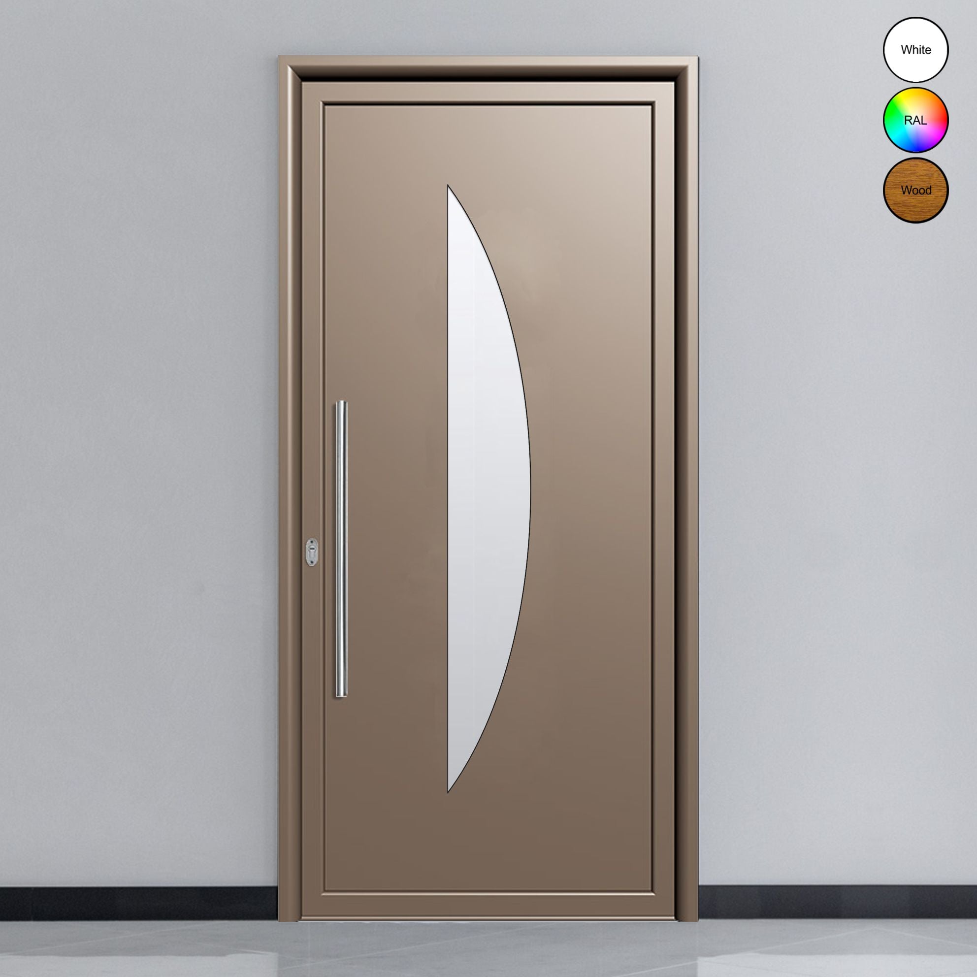 Porte d'entrée en aluminium SIMPLEX 8031