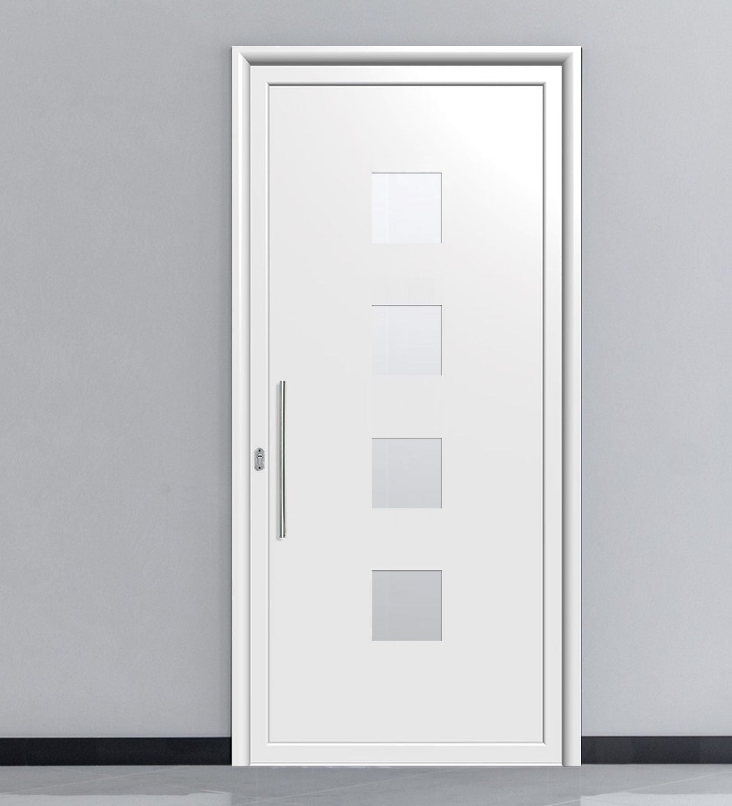 Porte d'entrée en ALU SIMPLEX 8062-1 -BLANC