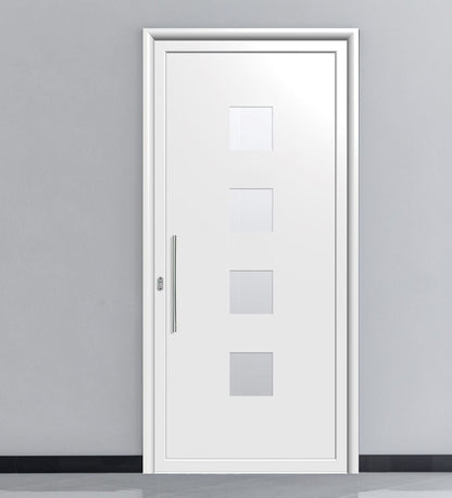 Porte d'entrée en ALU SIMPLEX 8062-1 -BLANC