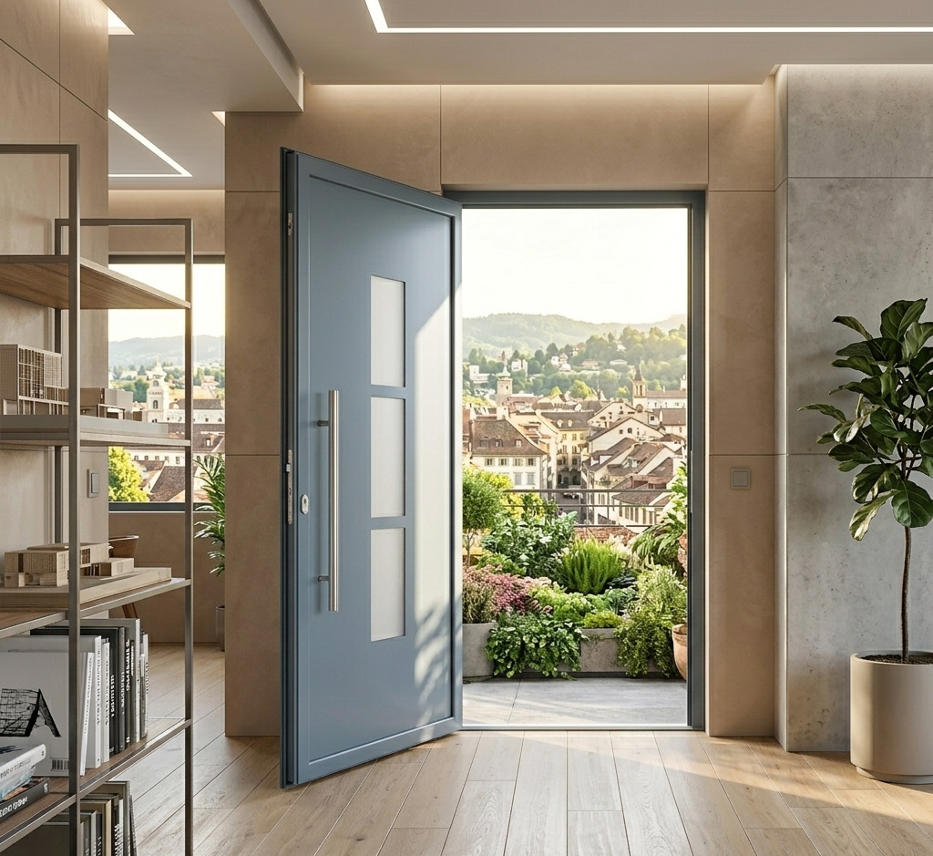 Porte d'entrée en ALU SIMPLEX 8091