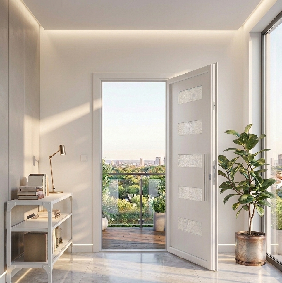 Porte d'entrée en ALU SIMPLEX 8122