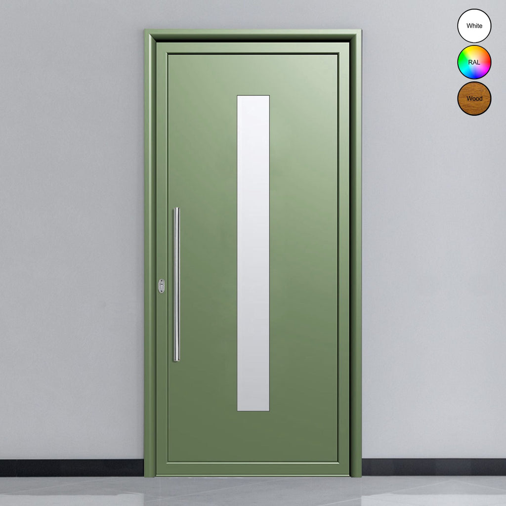 Porte d'entrée en aluminium SIMPLEX 8011-0