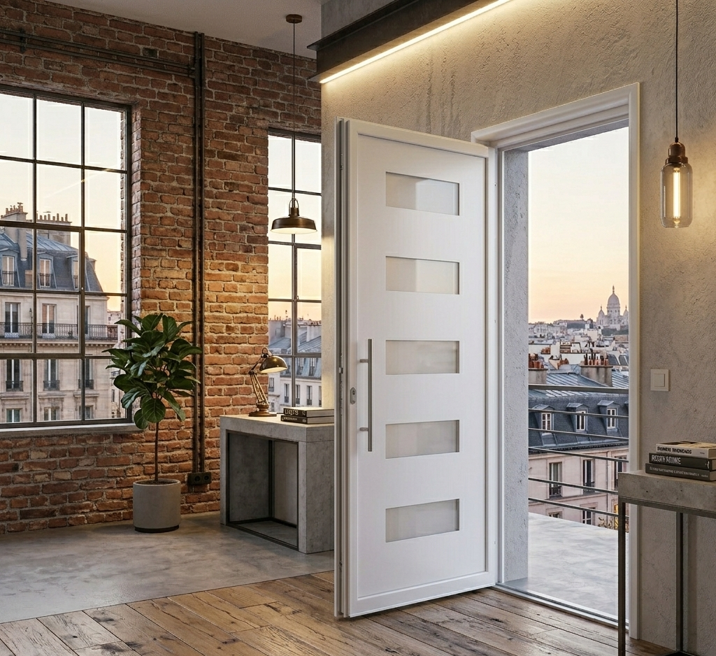 Porte d'entrée en ALU SIMPLEX 8121