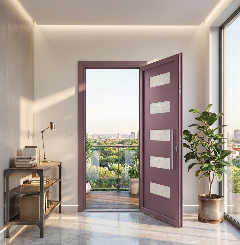 Porte d'entrée en ALU SIMPLEX 8122