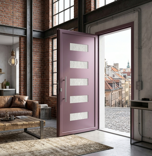 Porte d'entrée en ALU SIMPLEX 8052