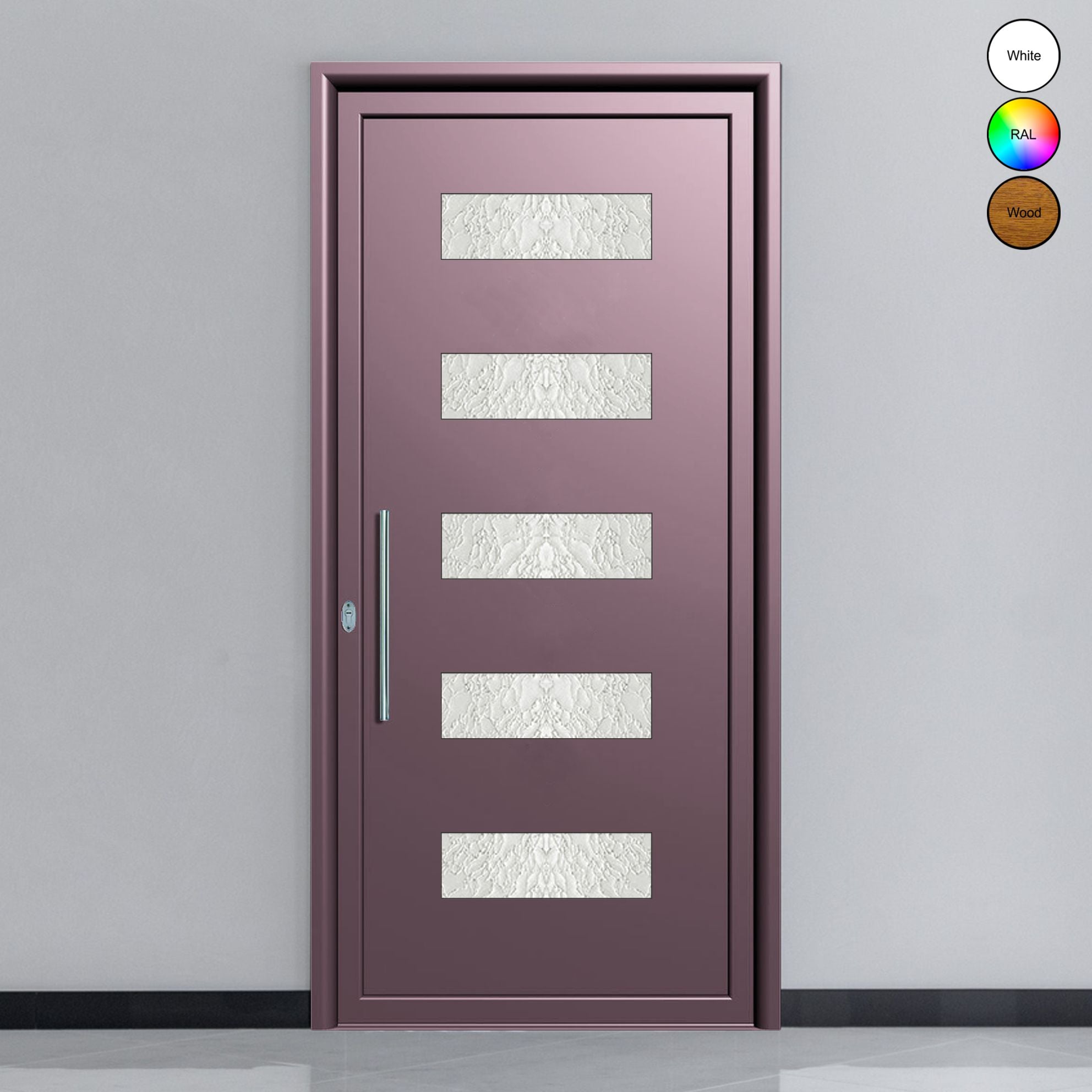 Porte d'entrée en aluminium SIMPLEX 8052