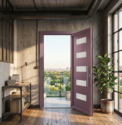 Porte d'entrée en ALU SIMPLEX 8122