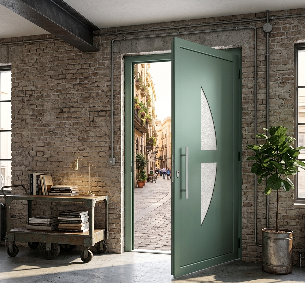 Porte d'entrée en ALU SIMPLEX 8132