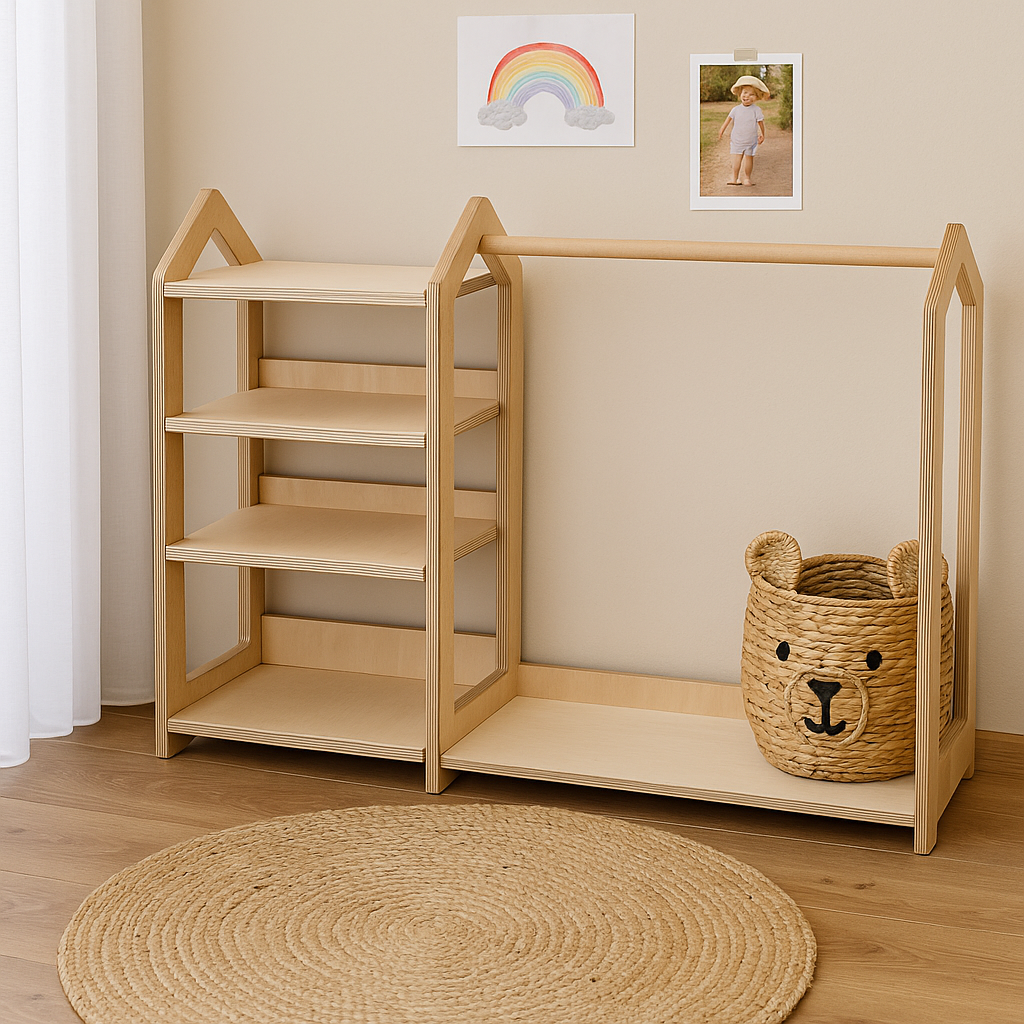 116_Armoire-penderie Montessori pour tout-petit (autonomie)
