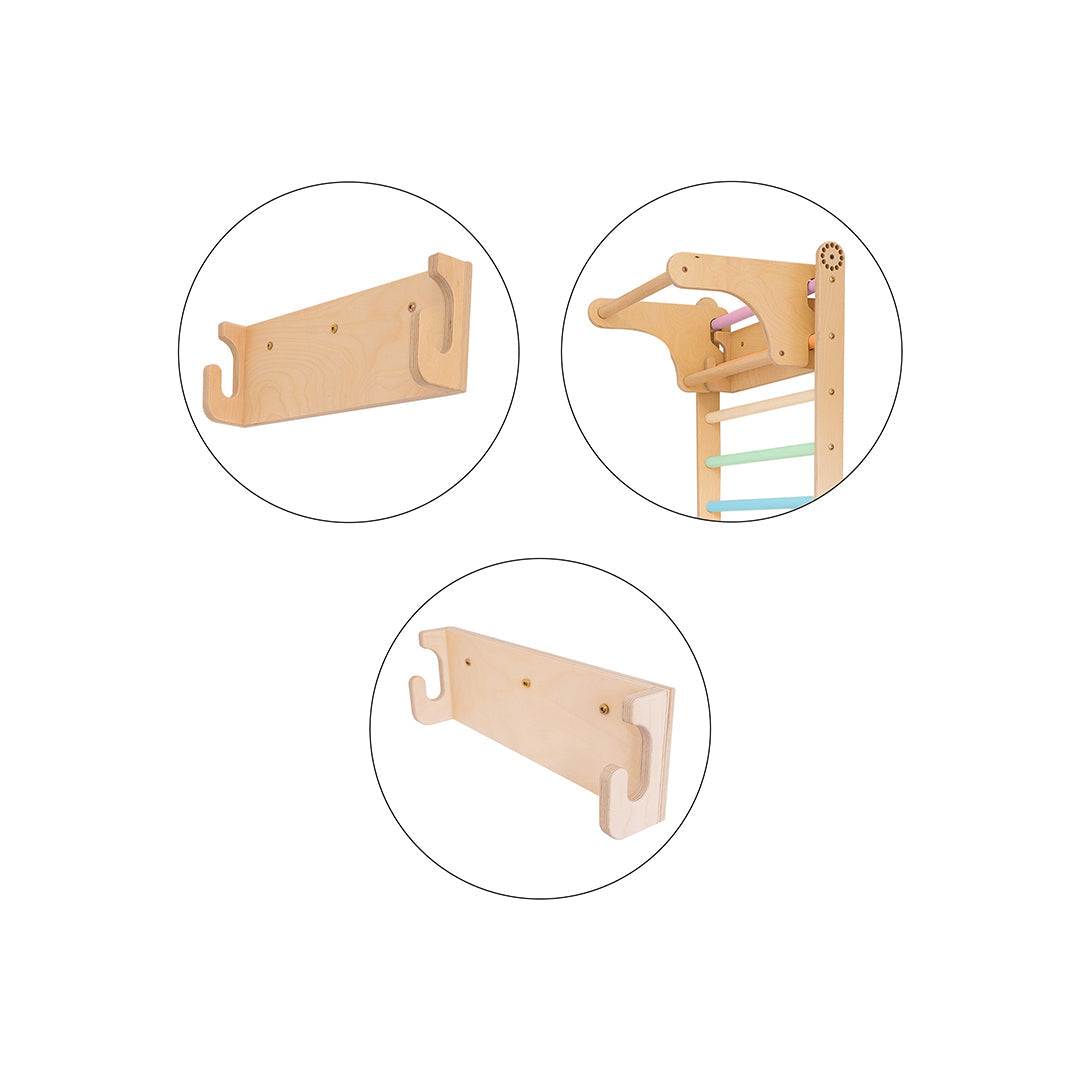 125_Support de montage mural pour mur suédois et triangle de Pikler (accessoire)