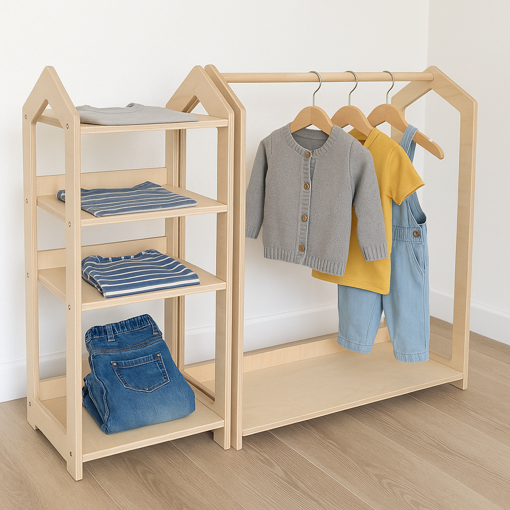 116_Armoire-penderie Montessori pour tout-petit (autonomie)