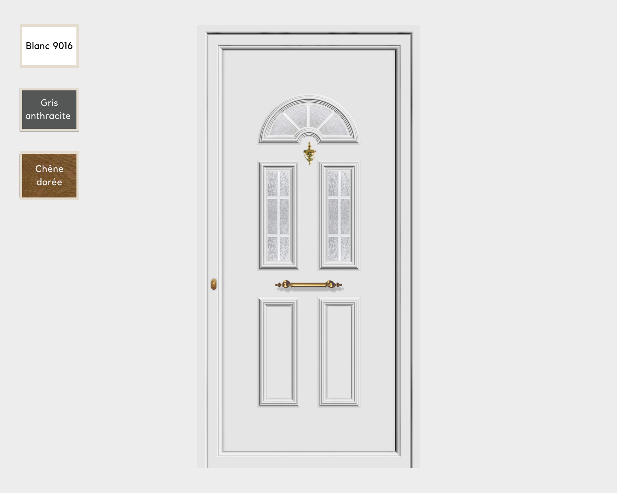 Porte d'entrée en  PVC AP 1820 - ARCHE