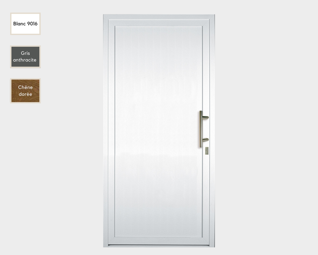 Porte d'entrée en  PVC AP 1830 - BLANCHE