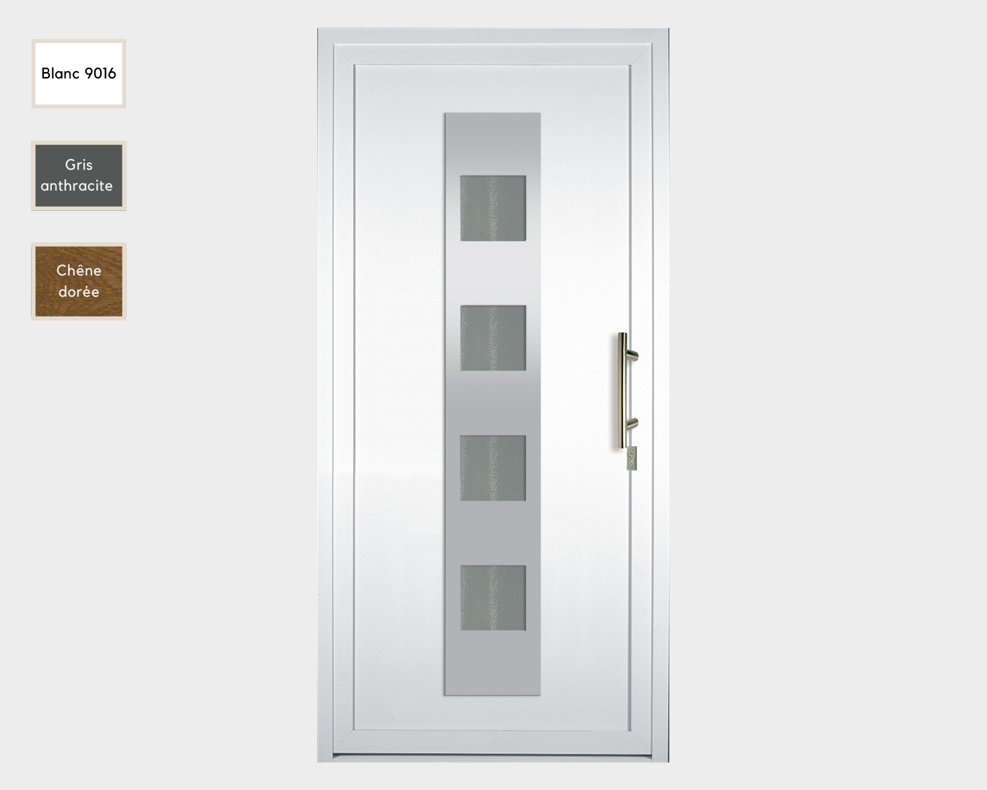 Porte d'entrée en  PVC AP 1302 - CORINE