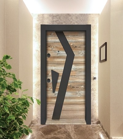 Porte blindée Parkdoor LUX-STR15 - 9214 (L.:900mm ; H.:2000mm)