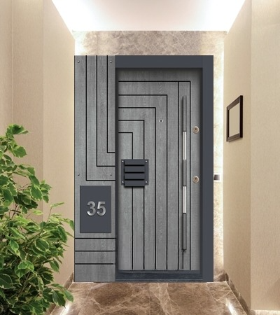 Porte blindée LUX -STR19 SYN- 9219 (L.:900mm ; H.:2000mm)