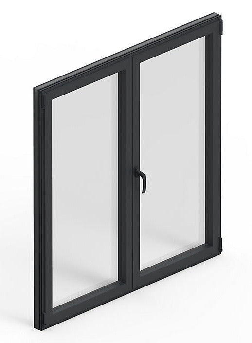 Fenêtre Aluminium deux cadres double ouvrant