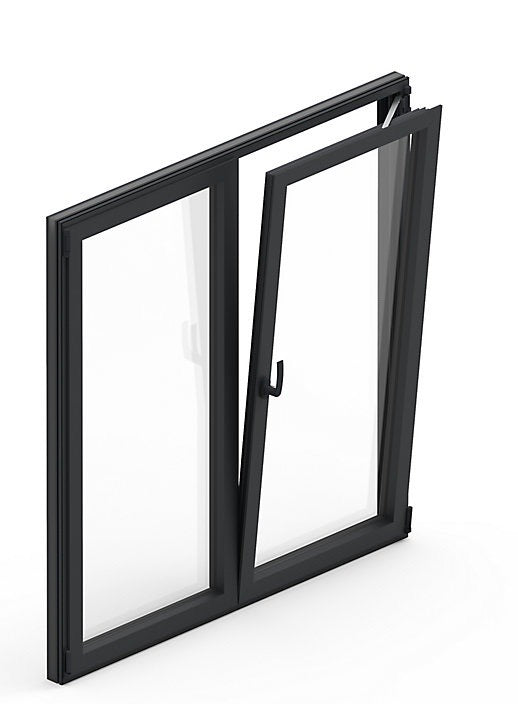 Fenêtre Aluminium deux cadres double ouvrant