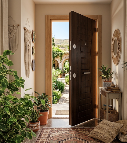 Porte blindée Outdoor -BET-Noyer