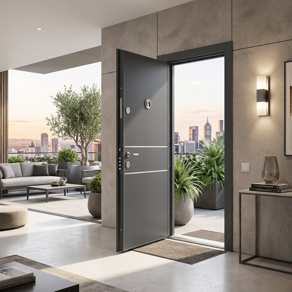 Porte d’entrée blindée D-240 Anthracite