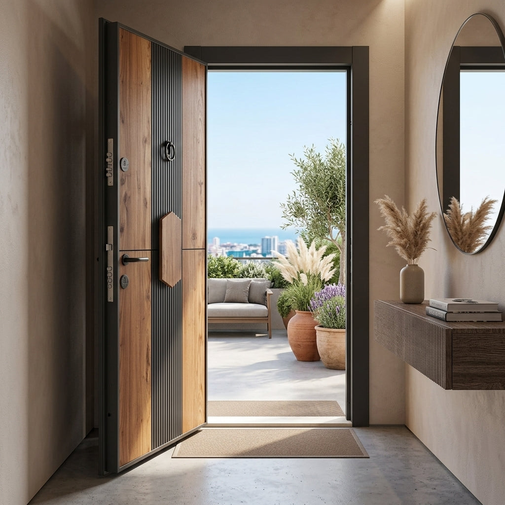 Porte d’entrée blindée GL-329 Anthracite SAR