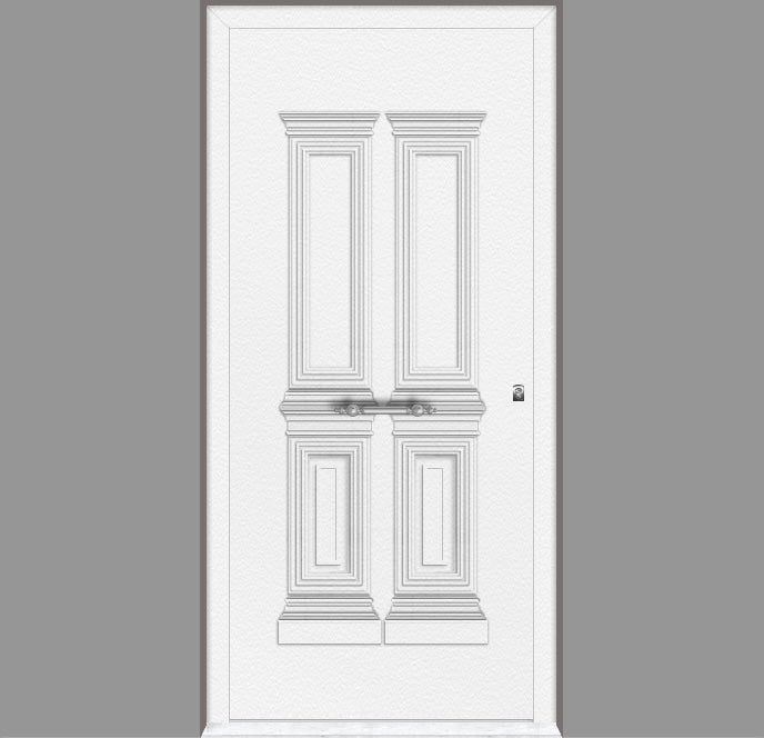 Porte d'entrée en aluminium TRADITIONAL DESIGN 5024-1131-8