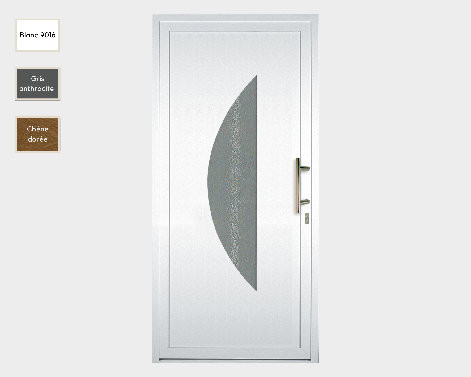 Porte d'entrée en  PVC AP 1401 - ZAGI