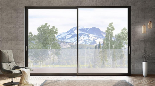 Châssis coulissant en aluminium à soulèvement 2 ventaux  SMARTIA S560 (L.:1800mm x H.:1400mm)