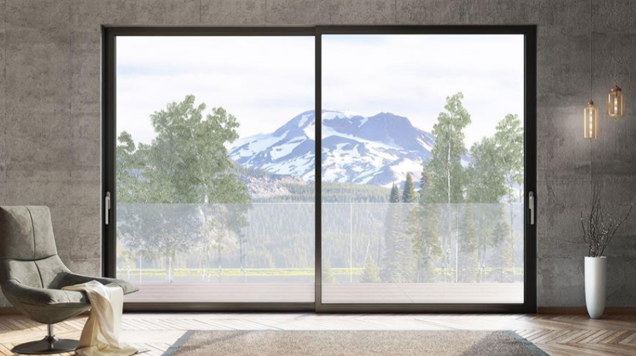 Châssis coulissant en aluminium à soulèvement 4 ventaux  SMARTIA S560 (L.:4450mm x H.:2200mm)