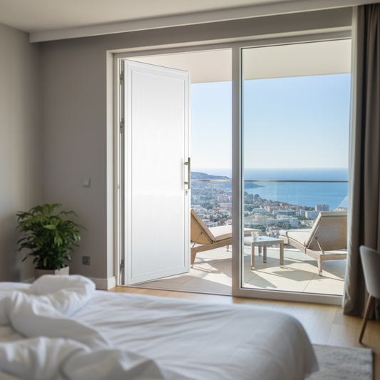 Porte d'entrée en  PVC AP 1830 - BLANCHE