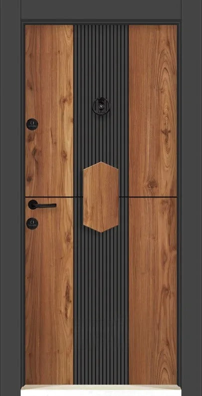 Porte d’entrée blindée GL-329 Anthracite SAR